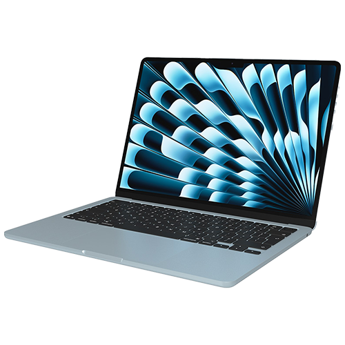 Mac Book Air - 8GB DDR2 RAM - 1 TB NVMe SSD STORAGE - 8 CORE GPU - 8 CORE CPU - Sky Blue
